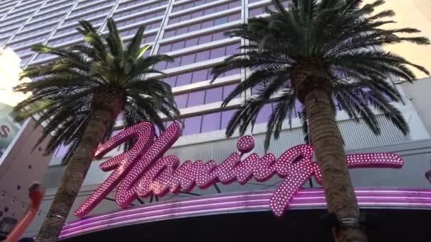 Flamingo Hotel and Casino w Las Vegas - LAS VEGAS-NEVADA, 11 października 2017 — Wideo stockowe