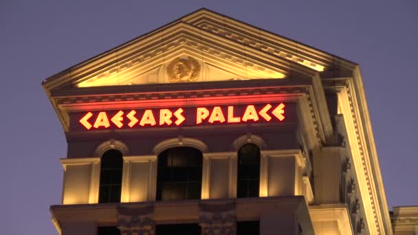 Caesars Palace Hotel and Casino in Las Vegas - LAS VEGAS-NEVADA, 11 października 2017 — Wideo stockowe