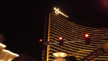 Wynn Hotel and Casino Las Vegas gece - göster Las Vegas Boulevard - Las Vegas Nevada, 11 Ekim 2017