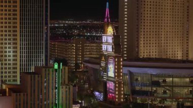 Güzel Las Vegas geceleri - ünlü oteller - LAS VEGAS-NEVADA, 11 Ekim 2017