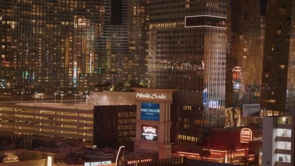 素晴らしいラスベガスの夜-ストリップのカジノ-ラスベガス-NEVADA, 2017年10月11日 — ストック動画