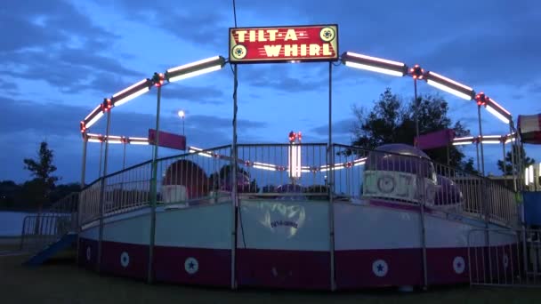 Populära sevärdheter på Oktoberfestmässan i Tulsa Oklahoma - TULSA-OKLAHOMA, OKTOBER 21, 2017 — Stockvideo