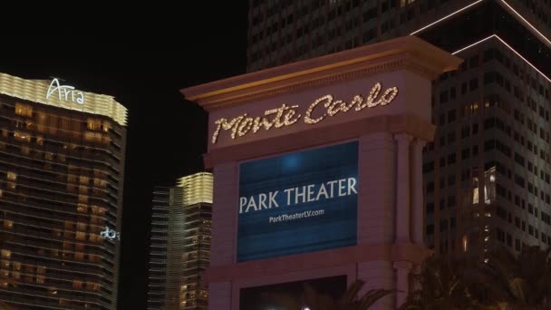 Célèbre Monte Carlo Hotel and Casino à Las Vegas - LAS VEGAS-NEVADA, 11 OCTOBRE 2017 — Video