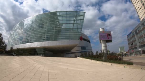 Bok Center in Tulsa downtown - θέα σε μεγάλη γωνία - TULSA-OKLAHOMA, 21 Οκτωβρίου 2017 — Αρχείο Βίντεο