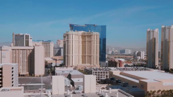 Небо Лас-Вегаса - вид с воздуха - ЛАС-ВЕГАС-НЕВАДА, ОКТЯБРЬ 11, 2017 — стоковое видео