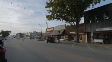 Cadde görünümü Jenks - Oklahoma küçük bir köyde - Oklahoma City-Oklahoma, Ekim 21,2017