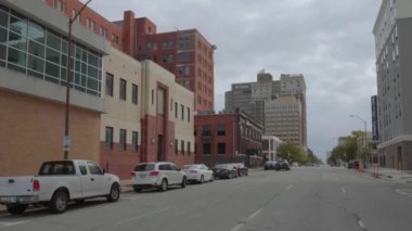 Tulsa şehir merkezindeki sokak manzarası - TULSA-OKLAHOMA, 21 Ekim 2017