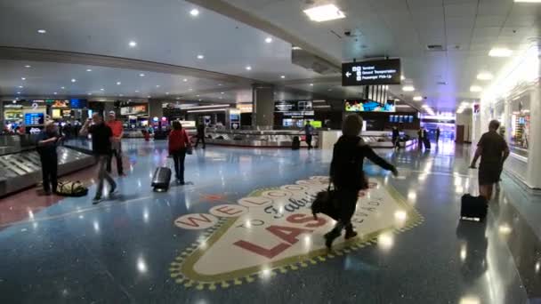 Bagage Claim Airport Mccarran International Las Vegas Las Vegas Nevada — стокове відео