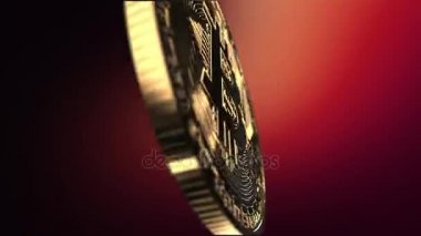 Bitcoin - shot - işlenmiş animasyon yakından