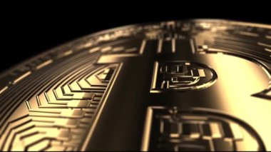 Bitcoin - shot - işlenmiş animasyon yakından