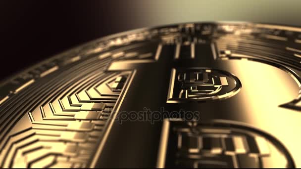 Lot nad bitcoin - Zdjęcia makro — Wideo stockowe