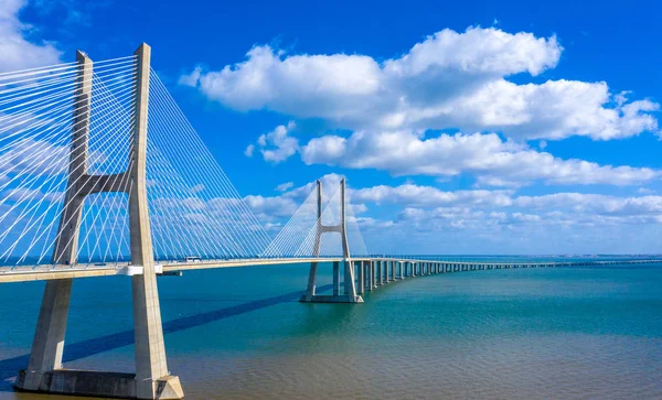 Impressive Architecture Vasco Gama Bridge Lisbon Lisbon Portugal November 2019 — Stock Photo, Image