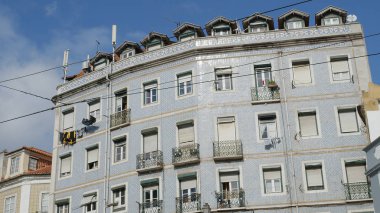Lizbon 'da güzel bir ev cephesi
