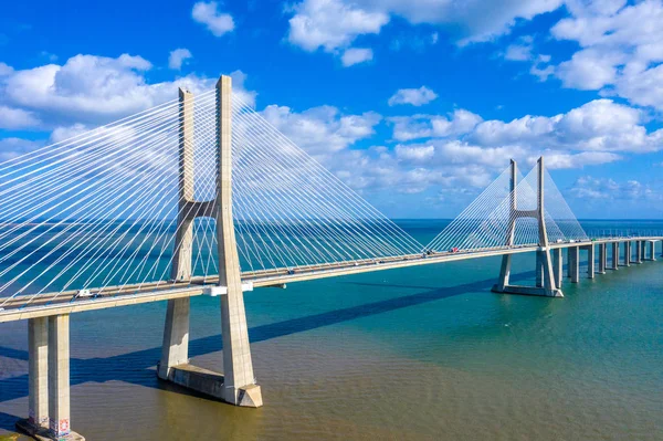Vasco Gama Híd Lenyűgöző Építészete Lisszabonban Lisszabon Portugália 2019 November — Stock Fotó