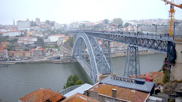 Porto Ünlü Dom Luis Köprüsü Seyahat Fotoğrafçılığı — Stok fotoğraf