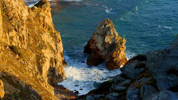 Costa Incrível Cabo Roca Portugal Pôr Sol Viajar Fotografias — Fotografia de Stock