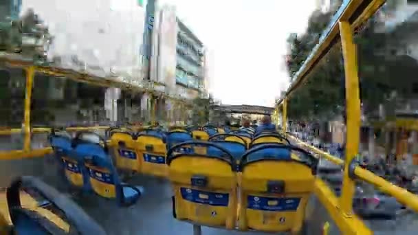 Giro turistico per Lisbona - time lapse shot - CITTÀ DI LISBONA, PORTOGALLO - 5 NOVEMBRE 2019 — Video Stock