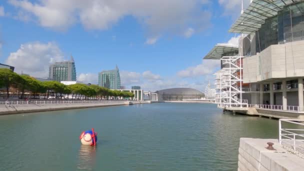 Nationernas park på Expo i Lissabon - Lissabons stad, Portugal - 5 november 2019 — Stockvideo