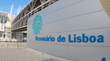 Lizbon Akvaryumunun adı Oceanario de Lisboa Milletler Parkı - Lizbon Şehri, Portekiz - 5 Kasım 2019
