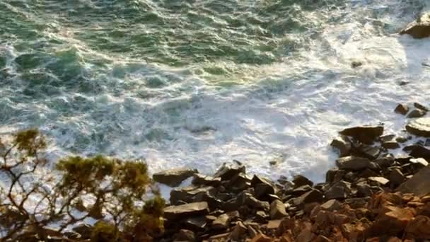Underbar Plats Portugal Cabo Roca Vid Atlantkusten Bilder — Stockvideo
