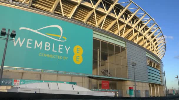 Estádio de futebol em Wembley London - LONDON, ENGLAND - DEZEMBRO 10, 2019 — Vídeo de Stock