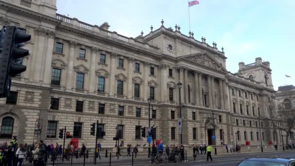 London Whitehall at Parliament Square - Londyn, Anglia - 10 grudnia 2019 — Wideo stockowe