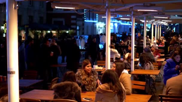 Covent Garden London το βράδυ - London, England - December 10, 2019 — Αρχείο Βίντεο