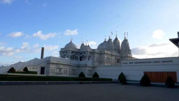 Temple swaminarayen à Londres - LONDRES, ANGLETERRE - 10 DÉCEMBRE 2019 — Video