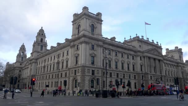 London Whitehall building - Λονδίνο, Αγγλία - 10 Δεκεμβρίου 2019 — Αρχείο Βίντεο