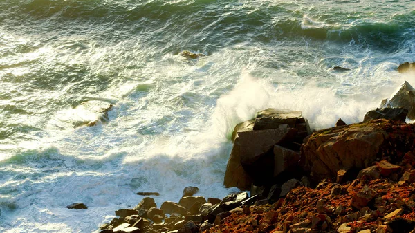 Puesta Sol Sobre Cabo Roca Portugal Punto Más Occidental Europa — Foto de Stock