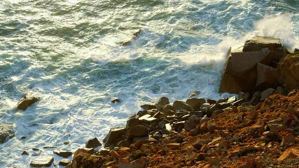 Καταπληκτική Ακτή Του Cabo Roca Στην Πορτογαλία Κατά Ηλιοβασίλεμα Ταξιδιωτικές — Φωτογραφία Αρχείου