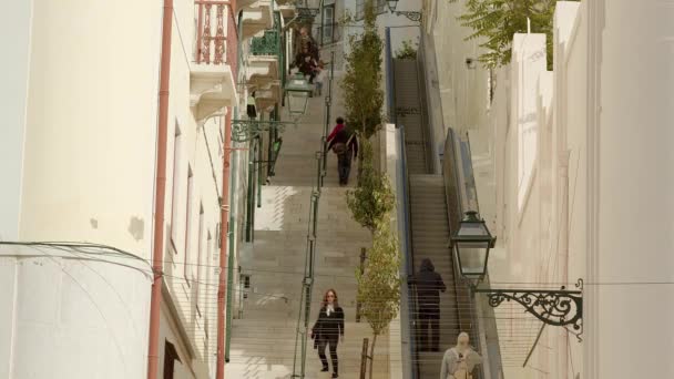 Vista Aérea Las Calles Lisboa Tejo Lisboa Imágenes Aéreas Aviones — Vídeos de Stock