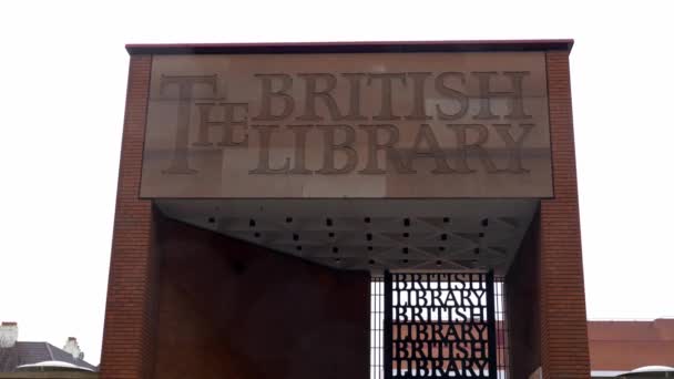 Biblioteca Britânica Londres Londres Reino Unido Dezembro 2019 — Vídeo de Stock