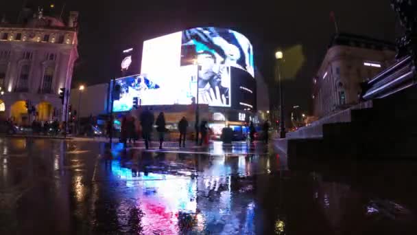 Londres en un día lluvioso - disparo de lapso de tiempo colorido — Vídeos de Stock
