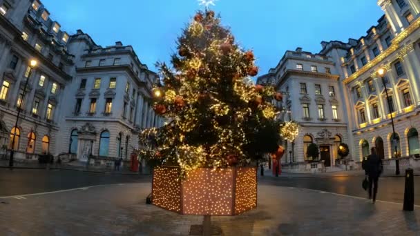 Navidad en Londres - timelapse shot — Vídeo de stock