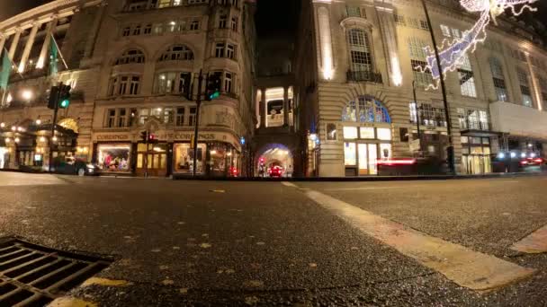 Calles de Londres - noche timelapse — Vídeos de Stock