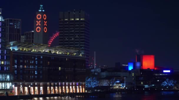 Edificio OXO en Londres - LONDRES, INGLATERRA - 11 DE DICIEMBRE DE 2019 — Vídeo de stock