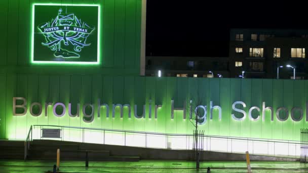 Boroughmuir High School Edinburgh Edinburgh Velká Británie Ledna 2020 — Stock video