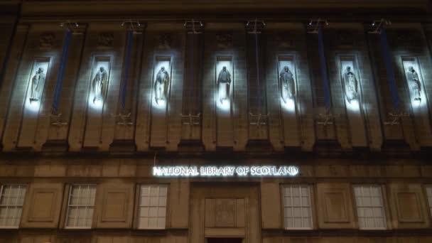 Biblioteca Nacional Escocia Edimburgo Edimburgo Reino Unido Enero 2020 — Vídeo de stock