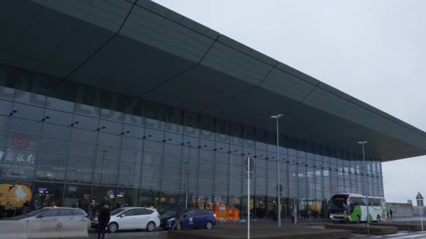 Luchthaven Luxemburg Terminal Luxemburg Luxemburg Januari 2020 — Stockvideo