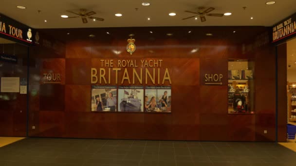 Royal Yacht Britannia Edinburgh Edynburg Wielka Brytania Stycznia 2020 — Wideo stockowe