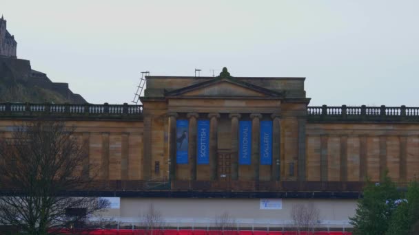 Scottish National Gallery Edinburgh Edinburgh United Kingdom January 2020 — 图库视频影像