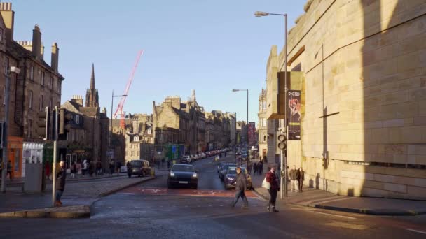 Cityscapes Edinburgh Scotland Edinburgh United Kingdom January 2020 — Stockvideo