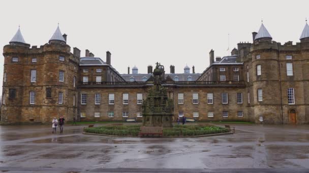 Holyrood Palast Edinburgh Edinburgh Vereinigtes Königreich Januar 2020 — Stockvideo