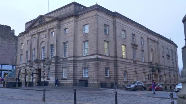 Haute Cour Édimbourg Sur Royal Mile Edinburgh Royaume Uni Janvier — Video