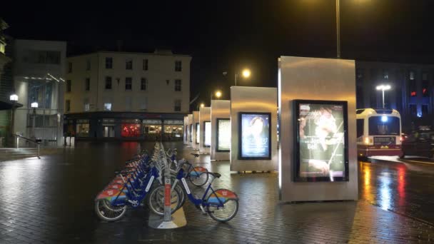 Usher Hall Edimburgo Por Noche Edimburgo Reino Unido Enero 2020 — Vídeos de Stock