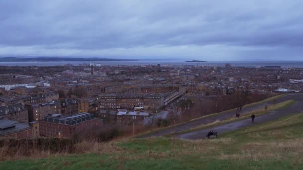 Cityscapes Edinburgh Scotland — Stockvideo