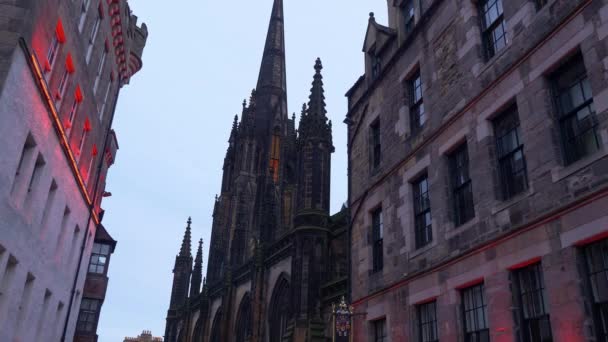 Stadtansichten Von Edinburgh Scotland Edinburgh Vereinigtes Königreich Januar 2020 — Stockvideo