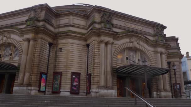 エディンバラの有名なアッシャー ホール イギリス エディンバラ 2020年1月10日 — ストック動画