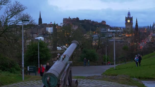 Cityscapes Edinburgh Scotland Edinburgh United Kingdom January 2020 — 비디오